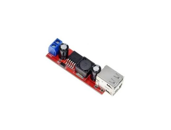 LM2596 Çift USB Çıkışlı Voltaj Düşürücü Regülatör - 5V-3A - Resim 6
