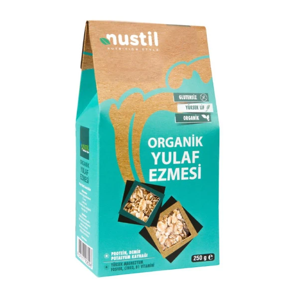 NUSTİL ORGANİK GLUTENSİZ YULAF EZMESİ 250 G