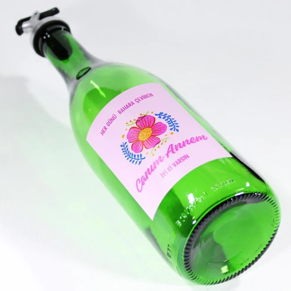 Anneler Günü Konseptli Hediyelik Yağdanlık Sosluk Sirkelik 750 ml Akıtıcılı Çimen Yeşili - 3