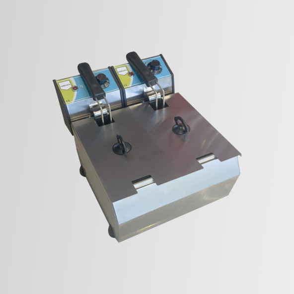 Midinoks 5+5 lt Elektrikli Fritöz Çiftli Kapaklı - 3