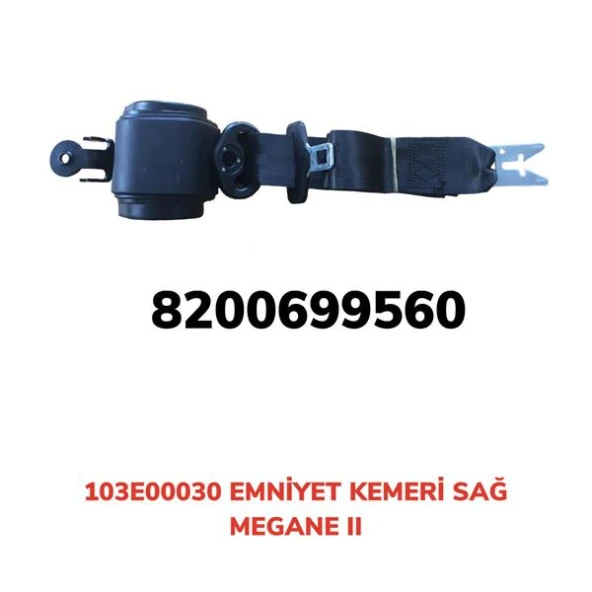 EMNİYET KEMERİ OTOMATİK SAĞ MEGANE 2