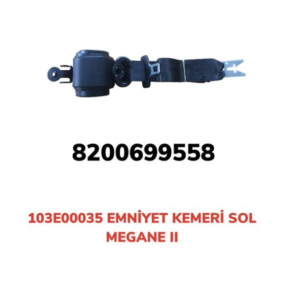 EMNİYET KEMERİ OTOMATİK SOL MEGANE 2