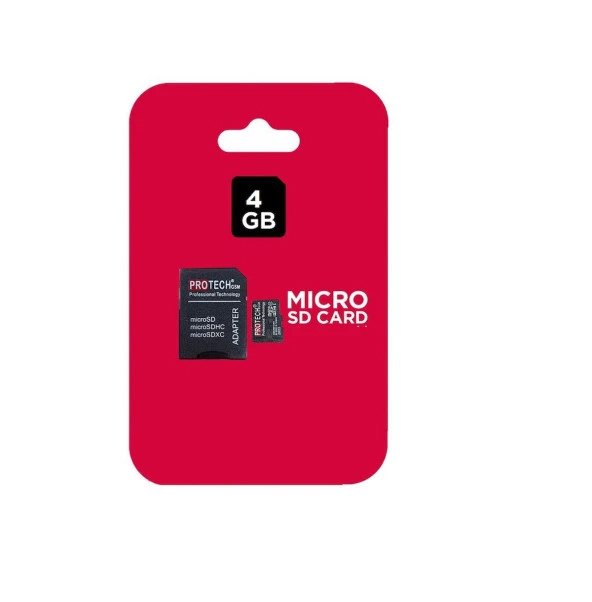 Profesyonel 4 Gb Hafıza Kartı  Micro Sd Adaptörlü