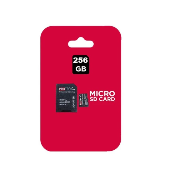 Profesyonel 256 Gb Hafıza Kartı  Micro Sd Adaptörlü