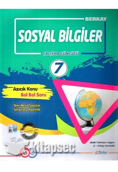 7. Sınıf Sosyal Bilgiler Çalışma Günlüğü Berkay Yayıncılık