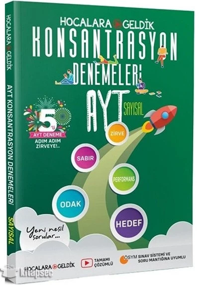 AYT Konsantrasyon Denemeleri Sayısal 5 li Tamamı Çözümlü Hocalara