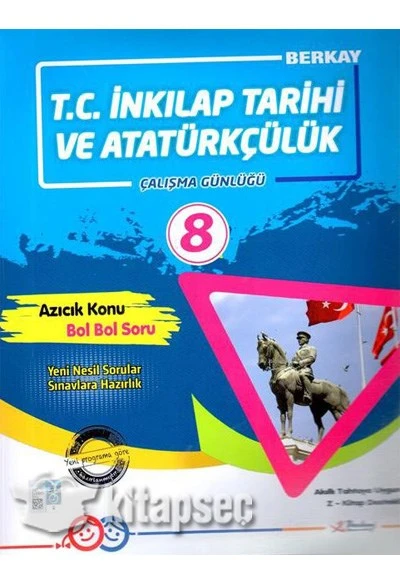 8. Sınıf T.C. İnkılap Tarihi ve Atatürkçülük Çalışma Günlüğü Berk