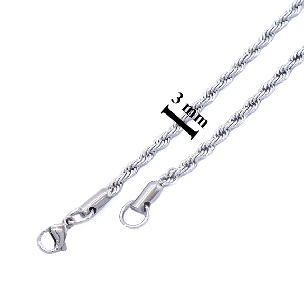 Çelik Zincir 316L Burgu Model 2.5 MM ZN-176 - 3