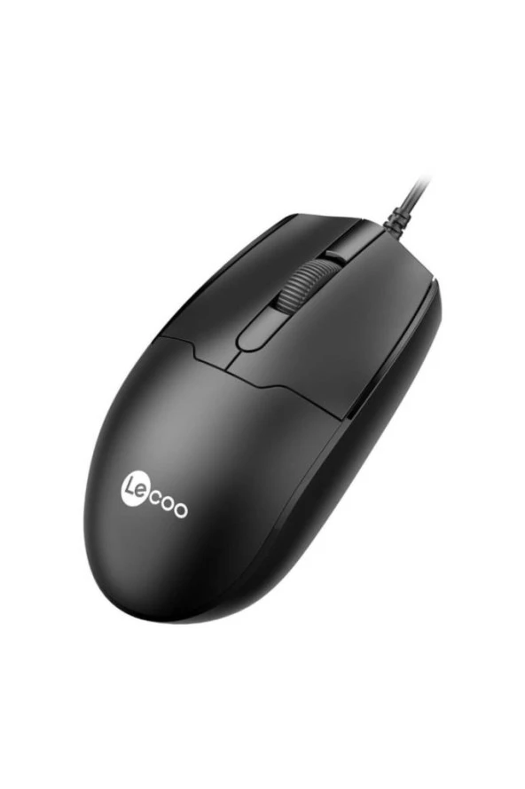 Lenovo Lecoo MS101 USB Kablolu 1200 DPI Optik Mouse Siyah - 2