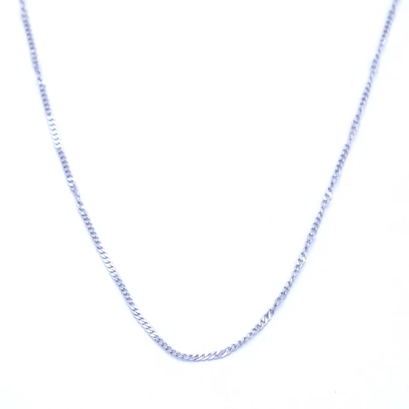 Çelik Zincir 316L İşlemeli İnce Figaro Model - ZN-219 - Resim 5