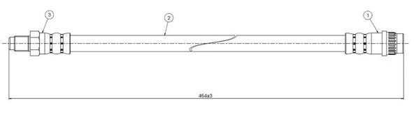 FREN HORTUMU ARKA TRAFIC P-V Series -80
