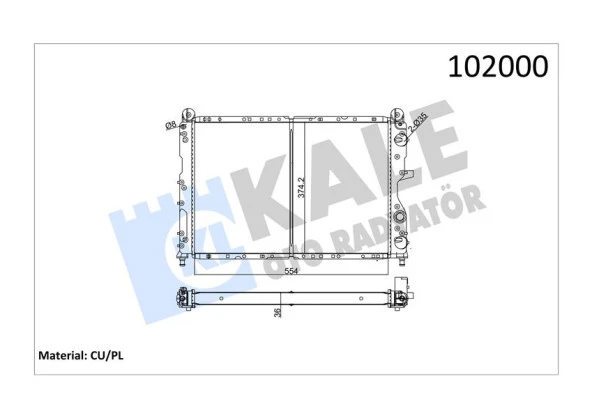 MOTOR RADYATÖR 2 SIRA TEMPRA 1.9 TD-TİPO 1.7-1.9D