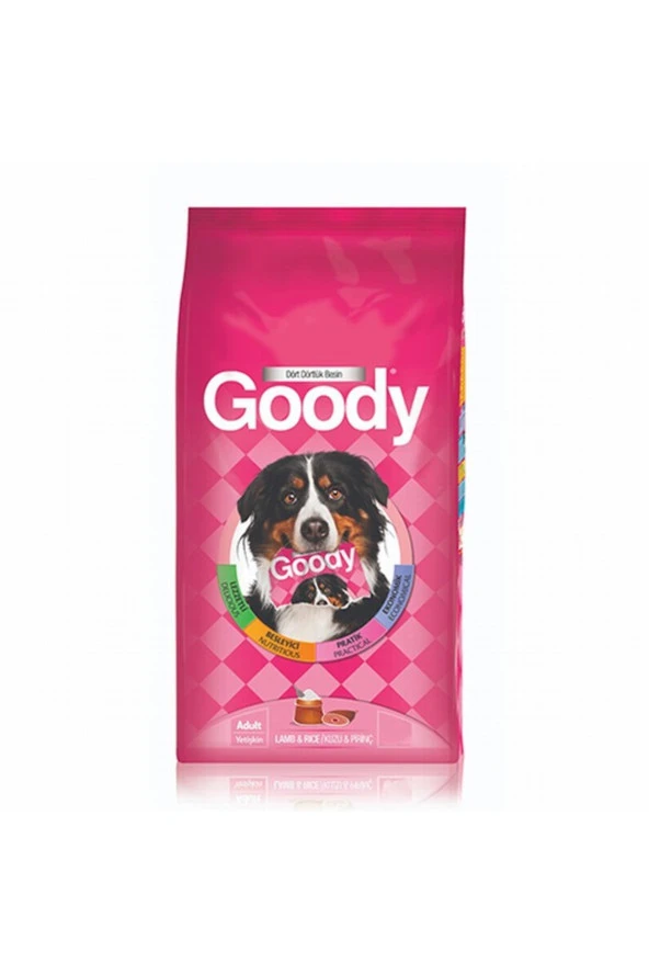 Goody Lamb Kuzulu Yetişkin Köpek Maması 15 Kg