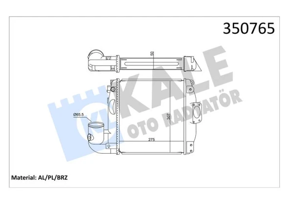 TURBO RADYATÖRÜ INTERCOOLER HILUX VIGO