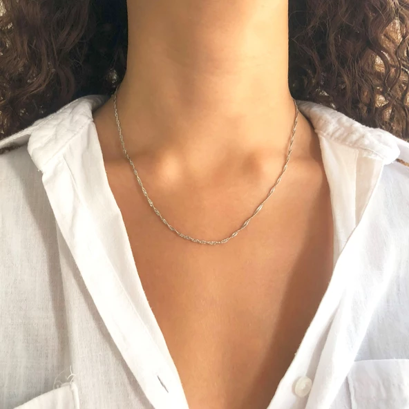 Çelik Zincir 316L Singapur Model - ZN-249 - Resim 2