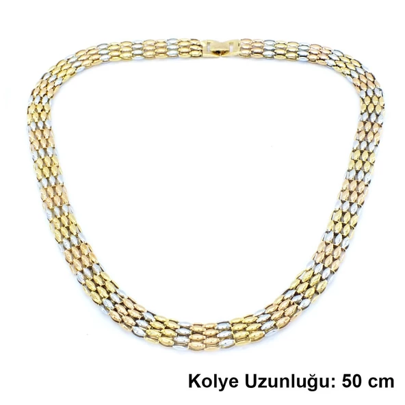 316L Çelik Üç Renkli Kadın Set SET-130 - 4