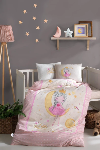 Clasy Bebek Nevresim Takımı Moon V1 Pembe - 3