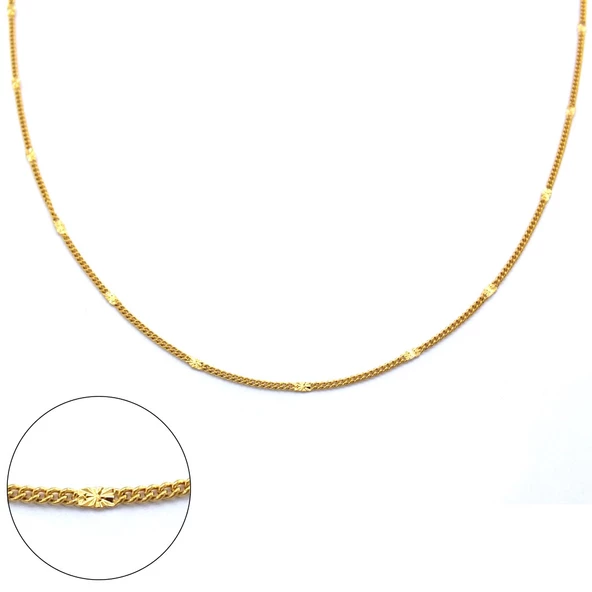 Çelik Zincir Altın Kaplama Ezmeli Model ZN-192 ürün görseli