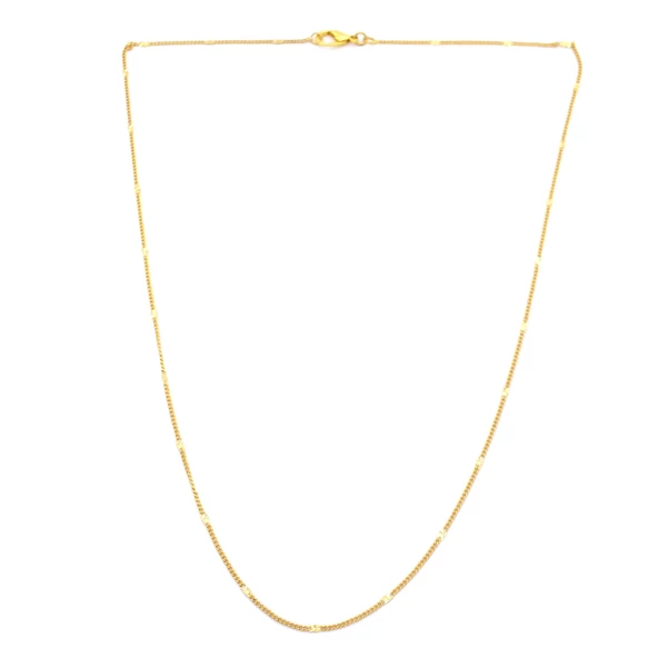 Çelik Zincir Altın Kaplama Ezmeli Model ZN-192 - Resim 4