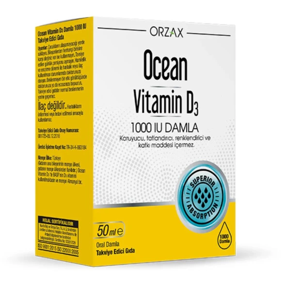 OCEAN VIT D3 1000 IU DAMLA