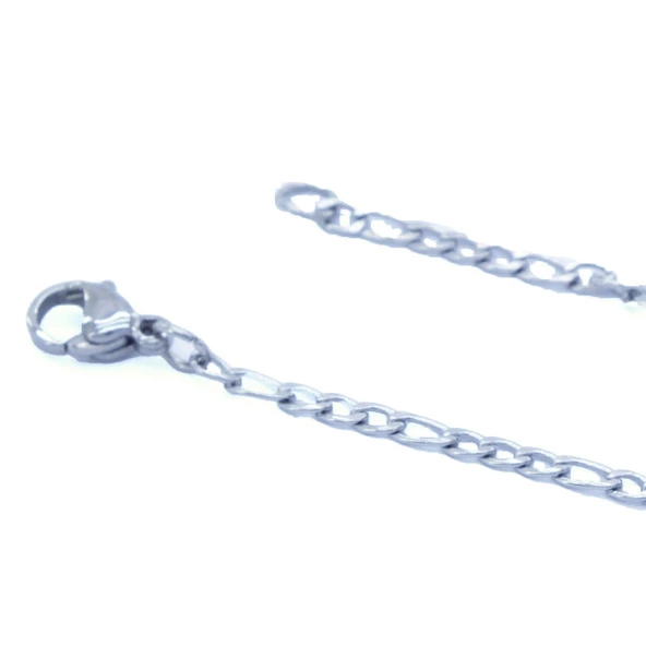Çelik Zincir 316L İnce Figaro Model 2 MM ZN-236 - Resim 5
