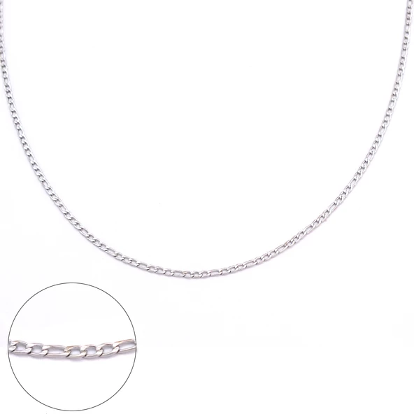 Çelik Zincir 316L İnce Figaro Model 2 MM ZN-236 ürün görseli 1