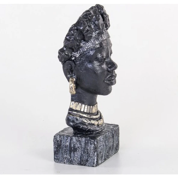 Euro Flora Afrikalı Kadın Büst 13X9X30 cm - 2