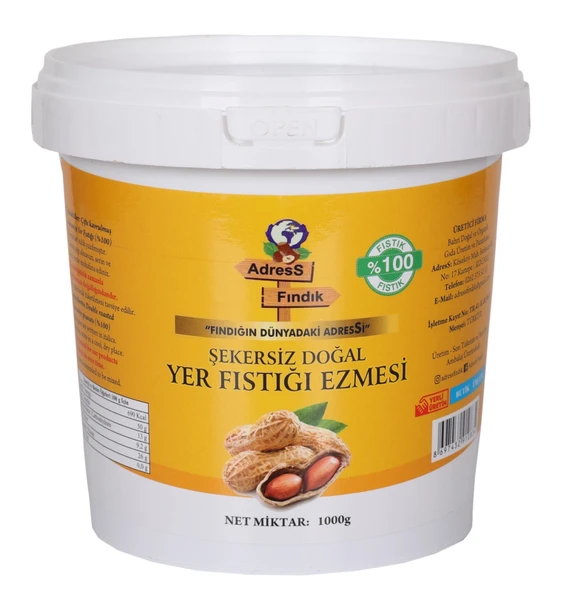 ADRESS FINDIK ŞEKERSİZ YER FISTIĞI ŞEKERSİZ FINDIK EZMESİ SETİ - 2