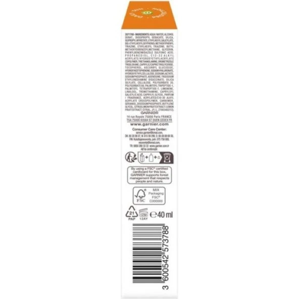 Garnier Ambre Solaire Super Uv C Vitamini Koyu Leke Karşıtı Fluid Krem SPF50+ 40 ml - 3