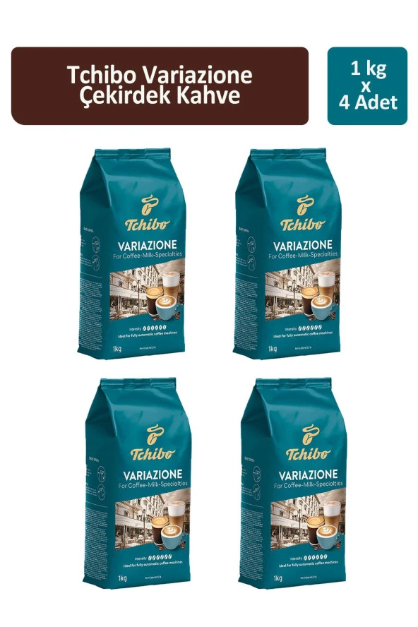 Tchibo Variazone For Coffee-Milk-Specialties Çekirdek Kahve 1000 gr x 4 Adet ürün görseli