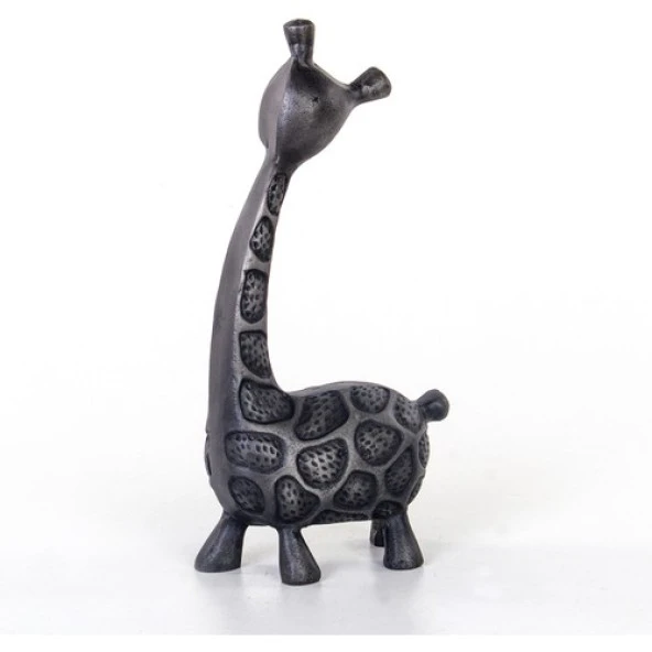 Euro Flora Metal Zürafa Biblo 13x7x29 Cm - 3