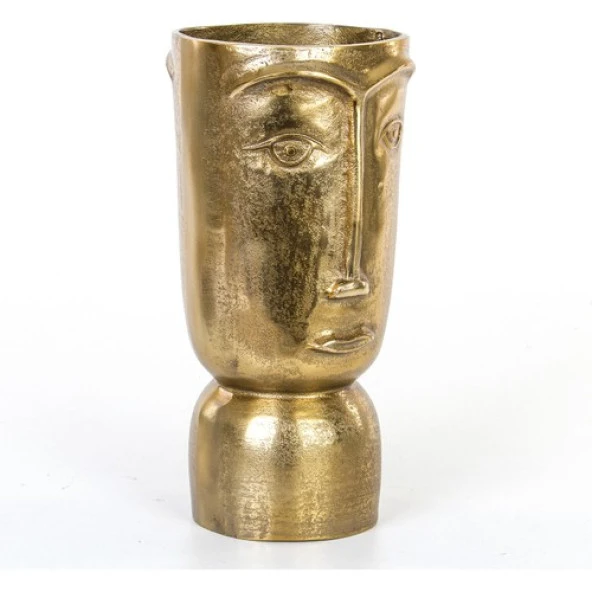 Euro Flora Metal Surat Vazo 16,5x37 Cm Dore - 2