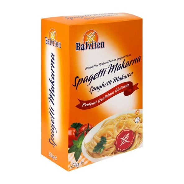 DÜŞÜK PROTEİNLİ,GLUTENSİZ SPAGETTİ MAKARNA 250G