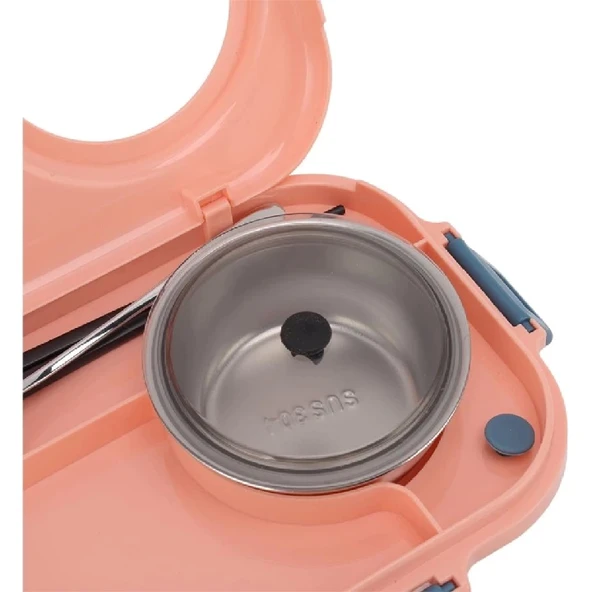Vagon Life Çelik Beslenme Ve Saklama Kutusu Bl 70100 Pudra Pembe - 4