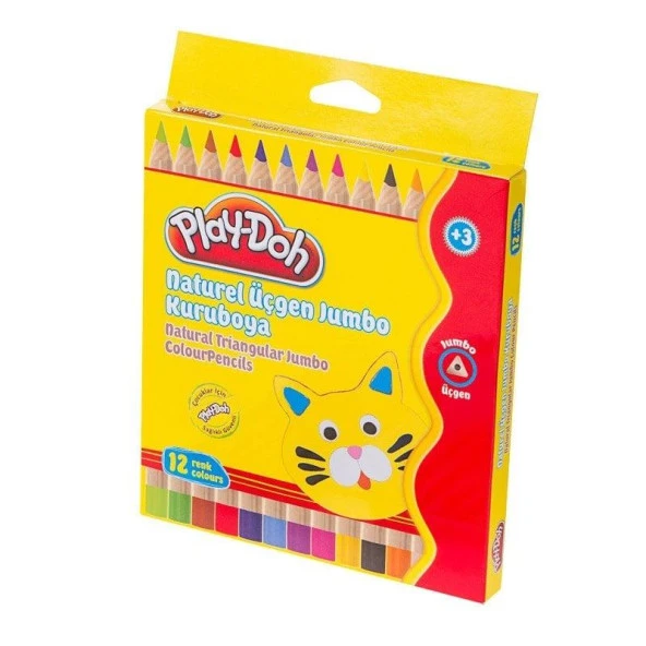 Play-Doh Kuru Boya Naturel Jumbo 12 Renk