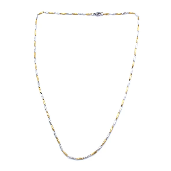 Çelik Zincir 316L Çift Renkli Erkek Model ZN-256 - Resim 4