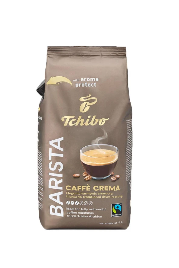 Tchibo Barista Caffè Crema Çekirdek Kahve 1000 gr x 4 Adet - 2