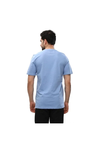 Raru AGNITIO Erkek Pamuklu Mavi Günlük T-shirt - 3