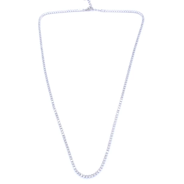 Su yolu Kolye 316L Çelik Baget Zirkon Taşlı Kolye ZN-167 - Resim 6