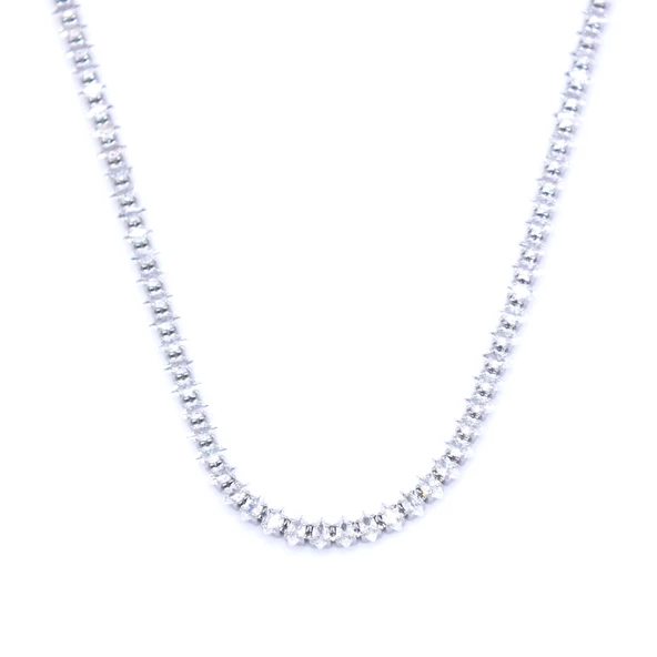 Su yolu Kolye 316L Çelik Baget Zirkon Taşlı Kolye ZN-167 - Resim 4