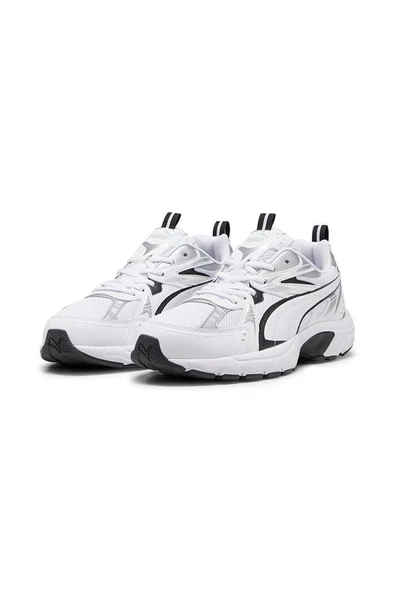 Puma Milenio Tech 392322 01 Unisex Yürüyüş ve Koşu Ayakkabısı Beyaz Siyah 36-45