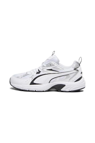 Puma Milenio Tech 392322 01 Unisex Yürüyüş ve Koşu Ayakkabısı Beyaz Siyah 36-45 - Resim 4