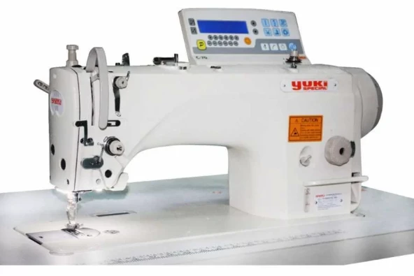 Yuki YK-9850DE-4 İğne Transportlu Direct Drive İplik Kesicili Mikro Yağlama (Orta Mat. İçin)