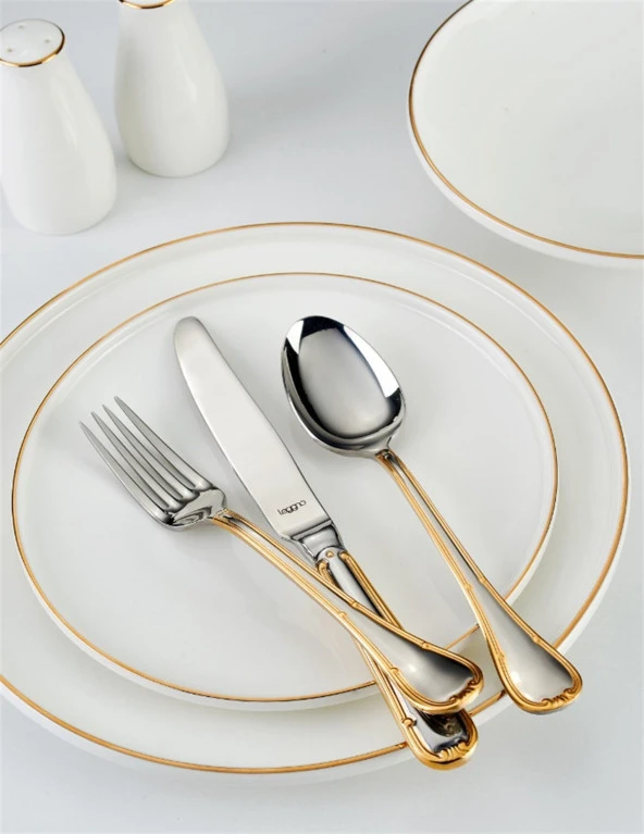 Leggno Chester Gold Yemek Takımı 6 Kişilik 24 Parça - 2