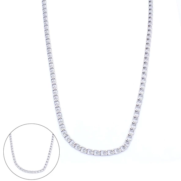 Çelik Zincir Kolye 316L Figaro Model 5 MM - ZN-284 ürün görseli