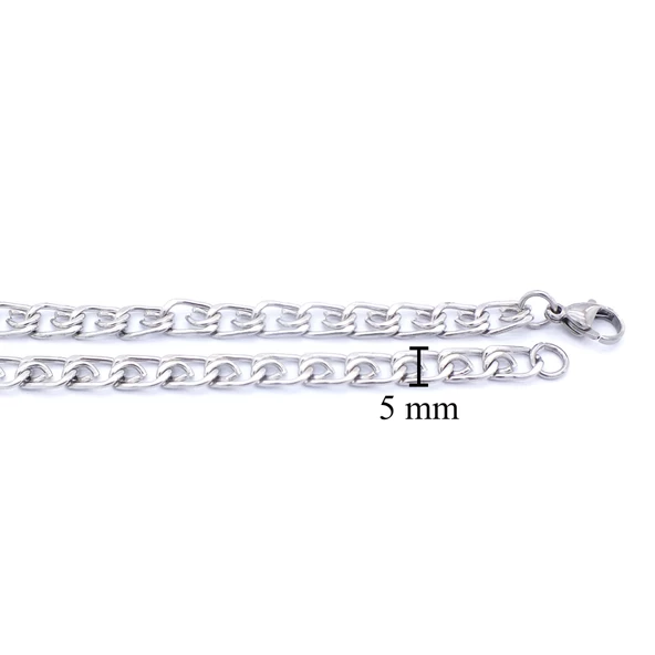 Çelik Zincir Kolye 316L Figaro Model 5 MM - ZN-284 - Resim 4