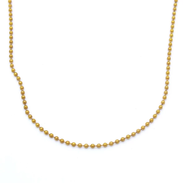 Çelik Zincir Altın Kaplama Küçük Toplu Zincir 2 MM ZN-303 - Resim 5