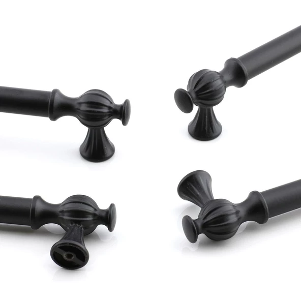 Çınar 128 mm Siyah Metal Kulp Mobilya Mutfak Çekmece Dolap Dolabı Kapak Kulbu Kulpları Kulpu 128 mm - 4