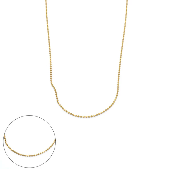 Çelik Zincir Altın Kaplama Küçük Toplu Zincir 2 MM ZN-303 ürün görseli