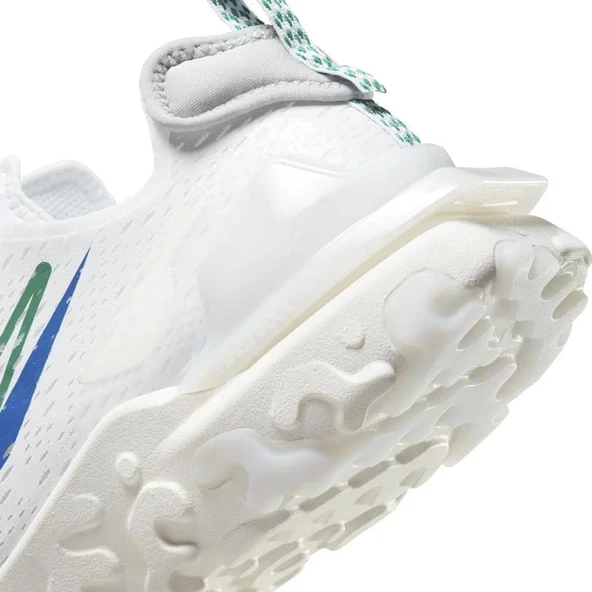 Nike React Vision ''Multi-Swoosh'' Erkek Spor Ayakkabı Sneaker DM9095-100 DAR KALIP - Resim 5